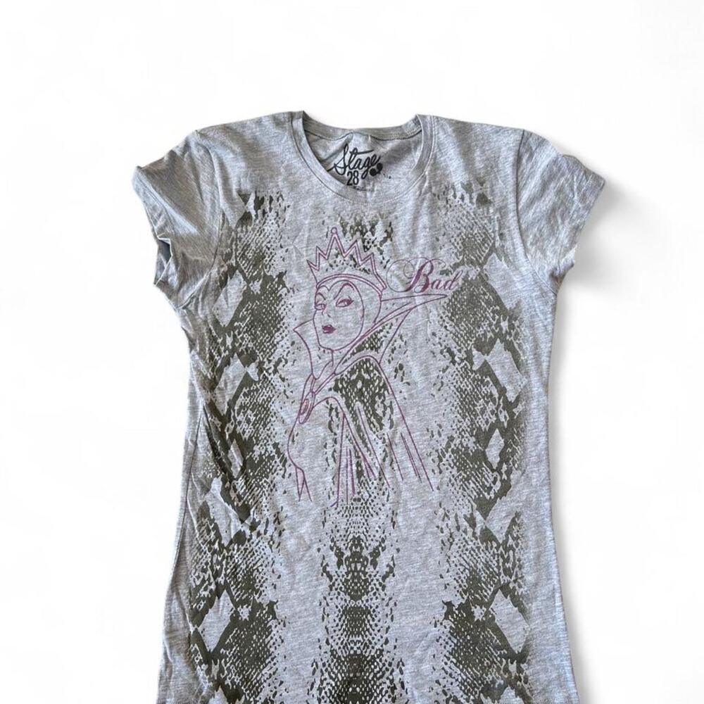 Stage 28 By Disney Evil Queen Grey “Bad” Graphic PrintT-shirt, Small